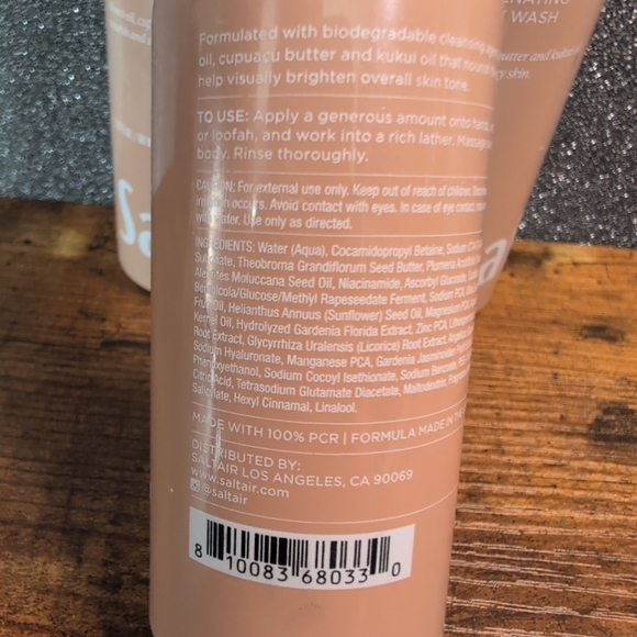 Saltair Santal Bloom Rejuvenating Serum Body Wash Travel Size 3oz Pack Of 3 - Picture 3 of 4